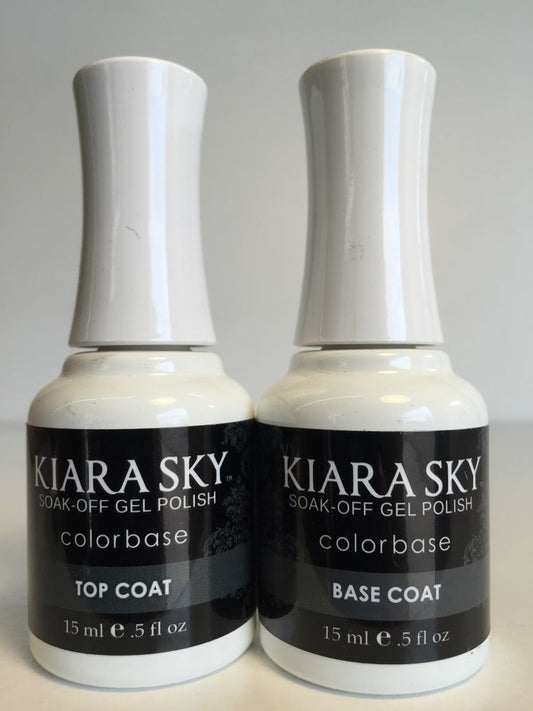 Kiara Sky Gel Polish Top & Base Duo