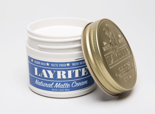 LAYRITE Natural Matte Cream 4.25 oz *MEDIUM * HOLD MATTE FINISH * WATER SOLUBLE*