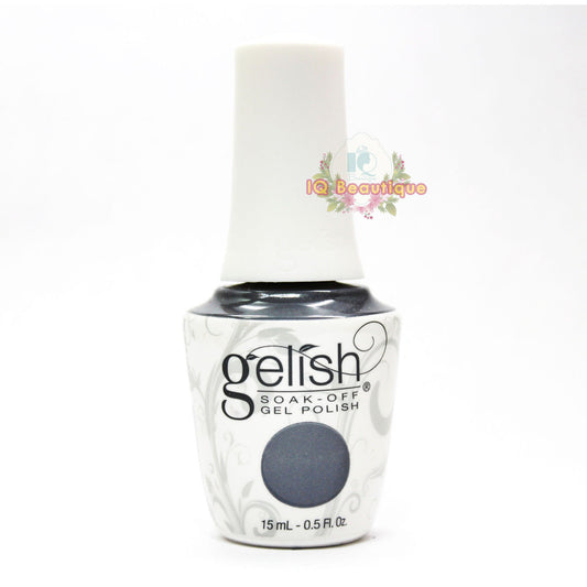 Harmony Gelish Gel Polish MIDNIGHT CALLER - DARK GREY METALLIC