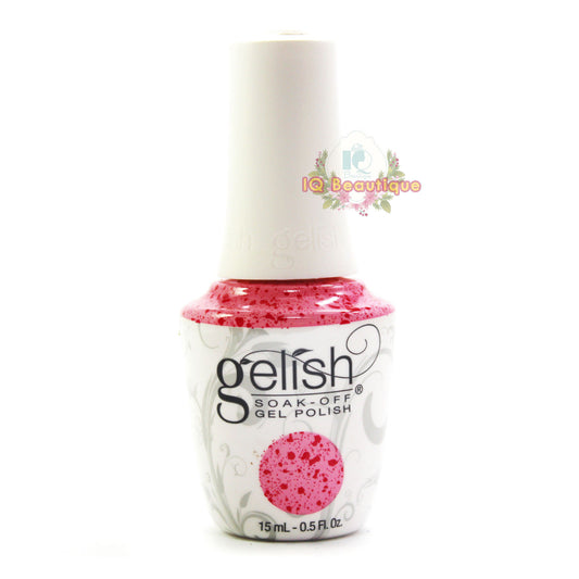 Harmony Gelish Gel Polish LIFE OF THE PARTY - RED GLITTER