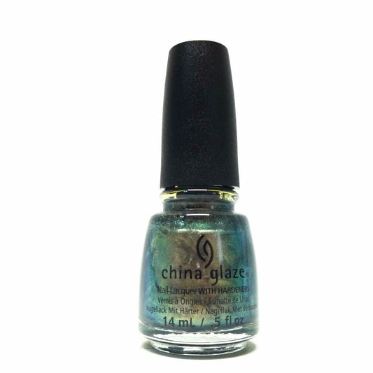 China Glaze Nail Lacquer GONE GLAMPING (Gold to green duo chrome)  82704