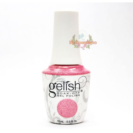 Harmony Gelish Gel Polish HIGH BRIDGE - PINK WITH FUCHSIA AND GOLD GLITTER