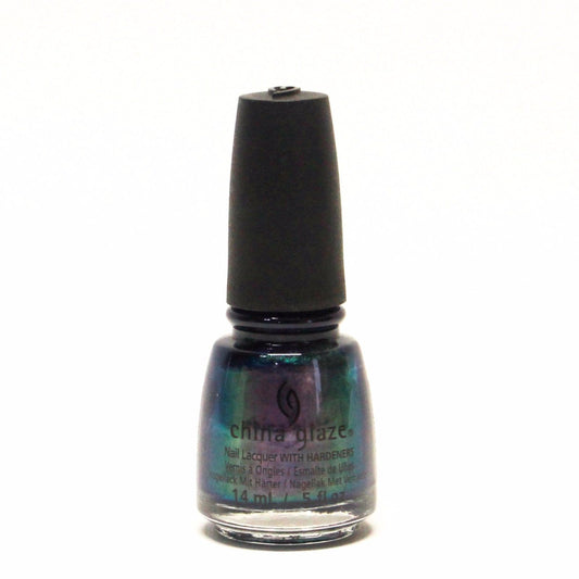 China Glaze Nail Lacquer SLEEPING UNDER THE STARS (Dark blue with stardust shimmer) 82707