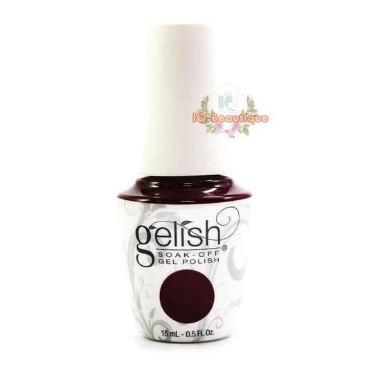 Harmony Gelish Gel Polish WANNA SHARE A LIFT? - DEEP RED GLITTER