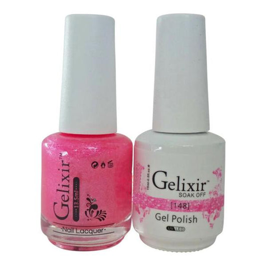 GELIXIR MATCHING COLOR DUO - GEL POLISH & NAIL LACQUER  #148