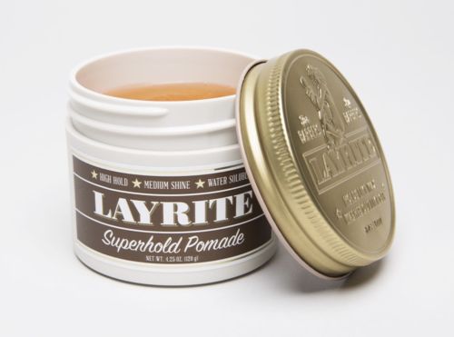 LAYRITE Superhold Pomade 4.25 oz *HIGH HOLD * MEDIUM SHINE * WATER SOLUBLE*