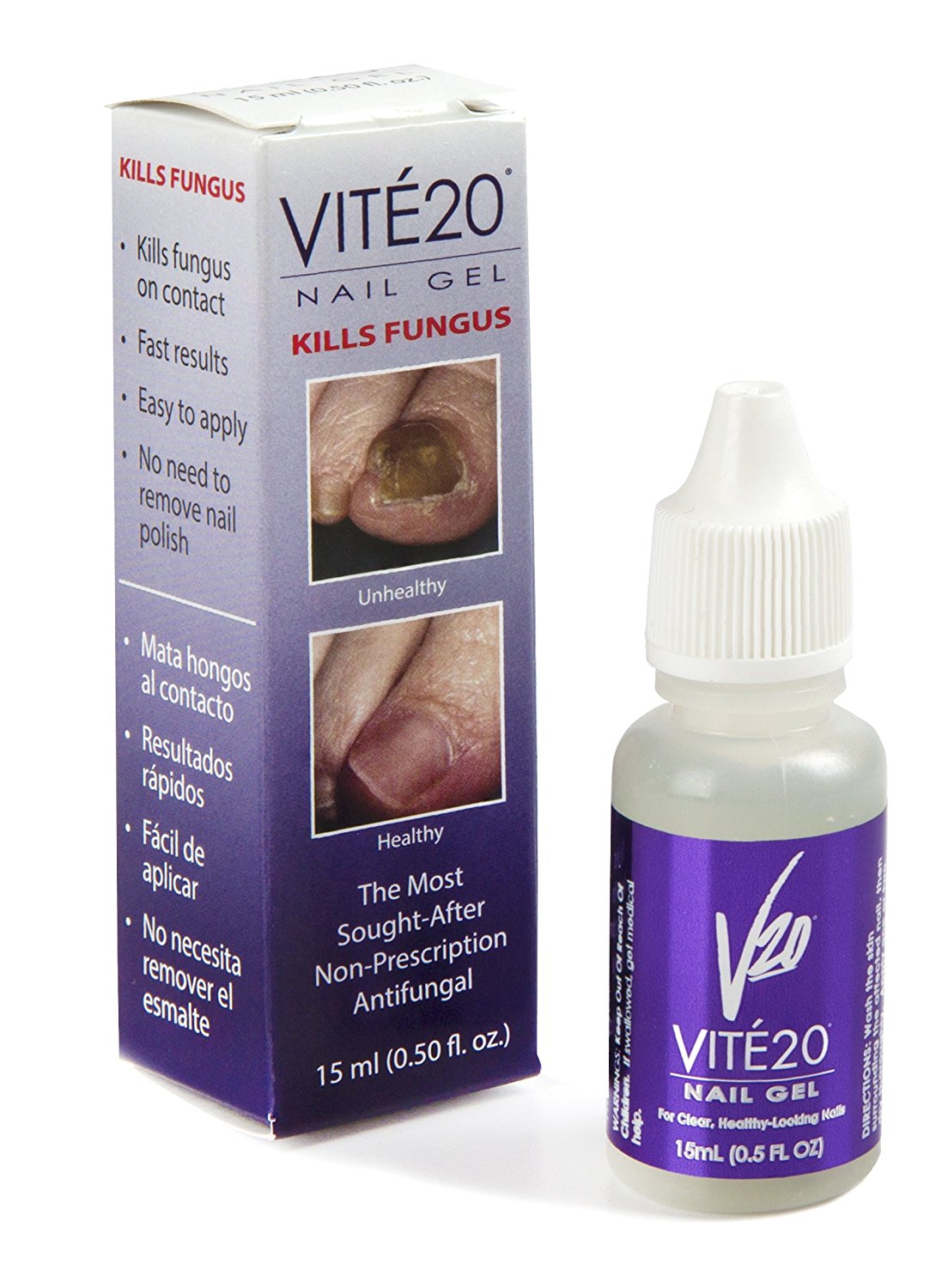 Vite 20 Antifungal Nail Gel Kills Fungus 0.5oz